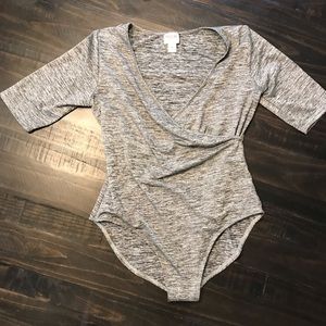 Mossimo women’s faux wrap bodysuit - M